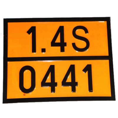 Табличка ДОПОГ - "Заряды кумулятивные без детонатора" (UN0441)