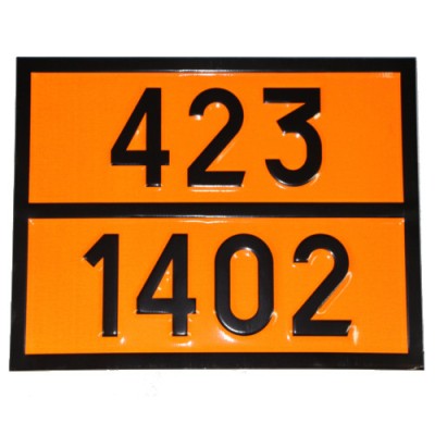 Табличка ДОПОГ - "Карбит кальция" (UN1402)