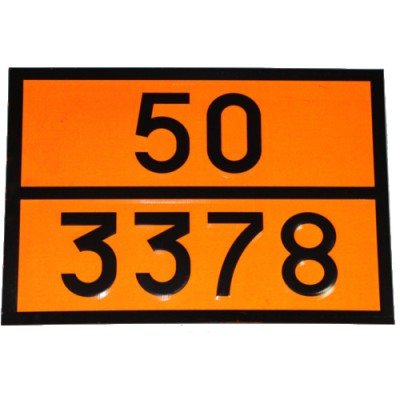 Табличка ДОПОГ - "Пероксигидрат карбоната натрия" (UN3378)