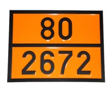 Табличка ДОПОГ - "Раствор аммиака" (UN2672)