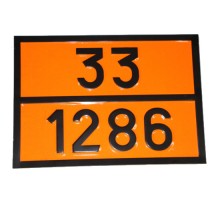 Табличка ДОПОГ - "Масло смоляное" (UN1286)