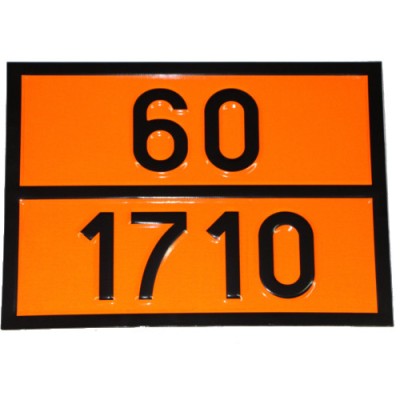 Табличка ДОПОГ - "Трихлорэтилен" (UN1710)