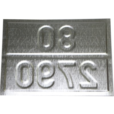 Табличка ДОПОГ - "Раствор уксусной кислоты с массовой долей кислоты более 10% и менее 50%" (UN2790)