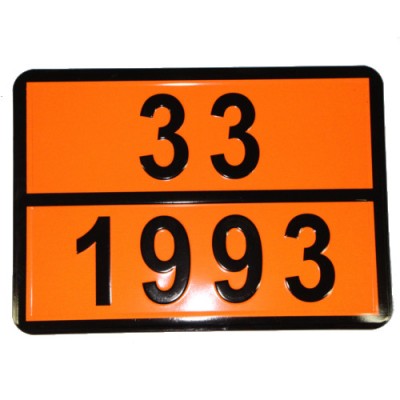 Табличка ДОПОГ - "Легковоспламеняющаяся жидкость" (UN1993)