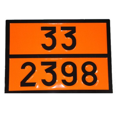 Табличка ДОПОГ - "Эфир метил-трет-бутиловый" (UN2398)