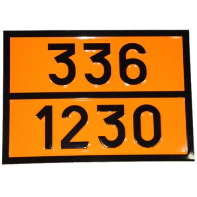 Табличка ДОПОГ - "Метанол" (UN1230)