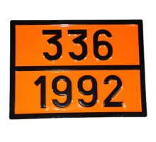 Табличка ДОПОГ - "Легковоспламеняющаяся жидкость, токсичная" (UN1992)