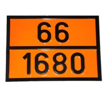 Табличка ДОПОГ - "Цианид калия твердый" (UN1680)