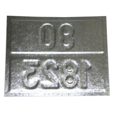 Табличка ДОПОГ - "Гидроксид натрия твердый" (UN1823)