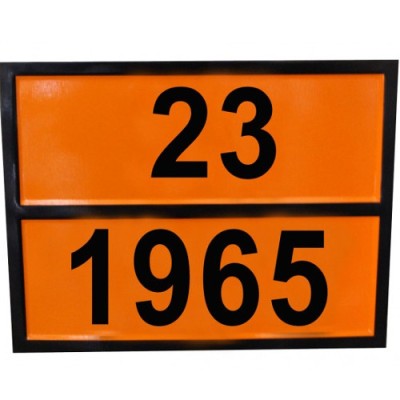 Табличка ДОПОГ - "Смесь газов углеводородных сжиженная" (UN1965)