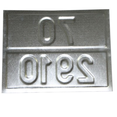 Табличка ДОПОГ - "Радиоактивный материал, освобожденная упаковка" (UN2910)