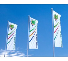 Флагшток с баннерным плечом ( ВП L = 9000 мм)