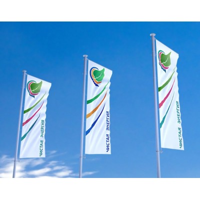 Флагшток с баннерным плечом ( ВП L = 9000 мм)