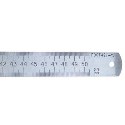Линейка металлическая ГОСТ 427-75 измерительная 500 мм  (с поверкой)
