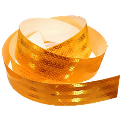 Светоотражающая лента желтая
