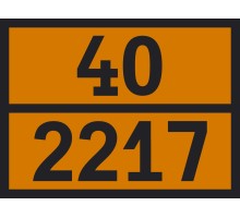 Табличка опасный груз 40-2217 ЖМЫХ не более 1.5%