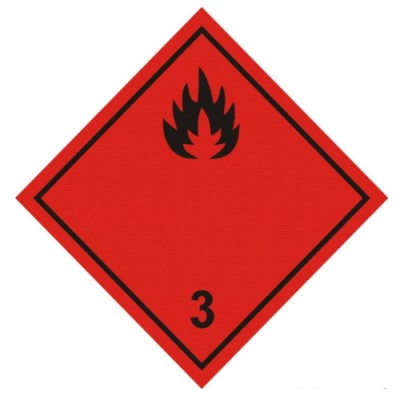 Знак "Класс 3. Легковоспламеняющиеся жидкости"